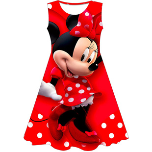 Minnie Mouse Dress Fancy Kids Dresses for Girls Birthday Eas
