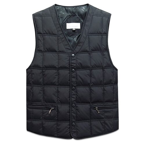 Duck Down Sleeveless Jacket For Men Winter Windbreaker Parka
