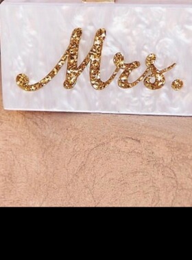 Fashion Customized Acrylic Box Clutches Lady Beach Party Han