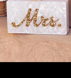 Fashion Customized Acrylic Box Clutches Lady Beach Party Han