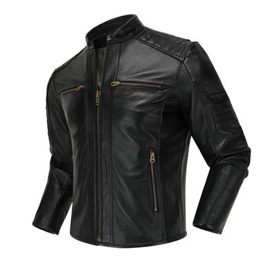 2023 Top Layer Cowhide Motorcycle Jacket Genuine Leather Sta