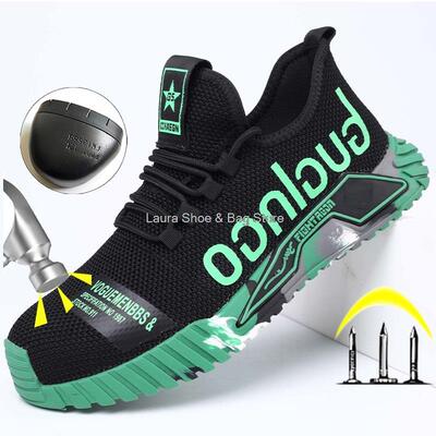 Men's Safety Shoes Fashion Work Shoes Men Women Steel Toe Sn