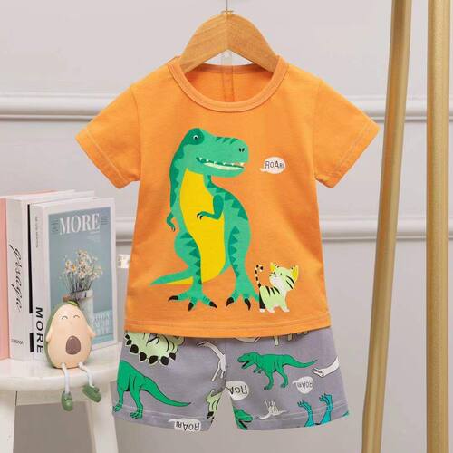 Summer Cute cartoon Pyjamas Suit Unicorn Sleeping Clothes Fo