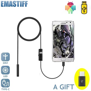 7mm Endoscope Camera Flexible IP67 Waterproof Micro USB Insp