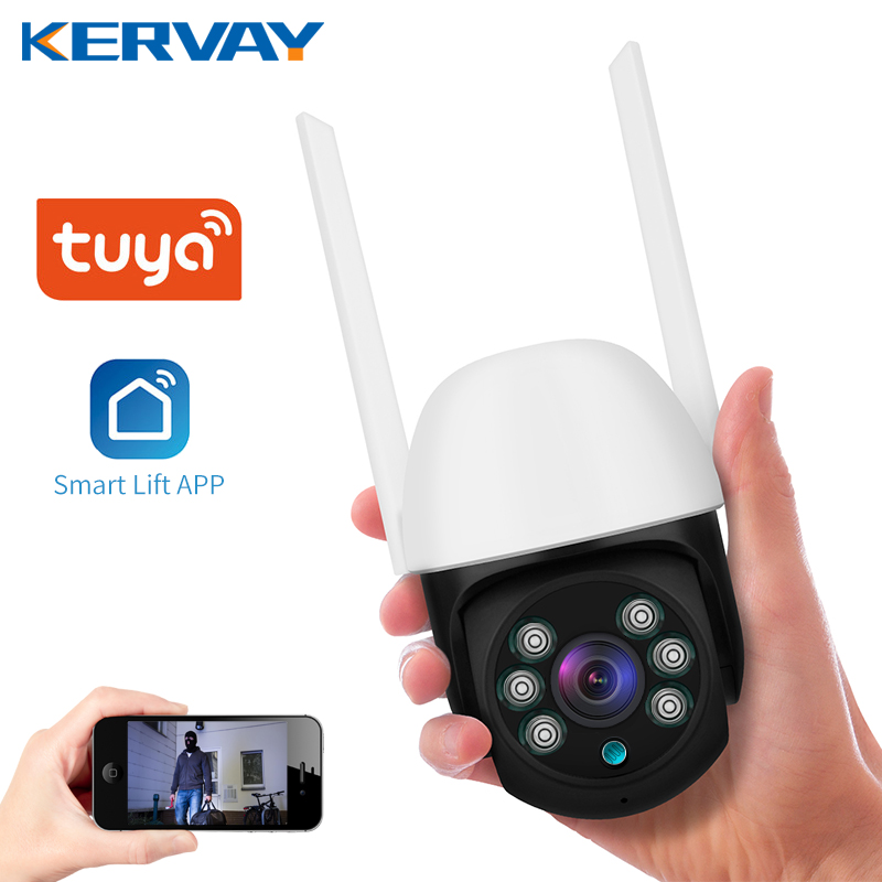 Smart Camera 1080P HD WiFi 2MP CCTV Night Vision Webcam Outd-封面