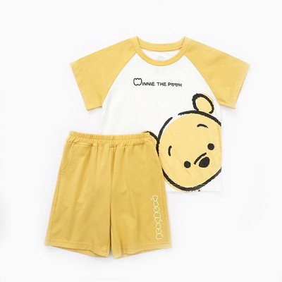 Summer Baby Boys Girls Cartoon T Shirt + Shorts Set Clothes