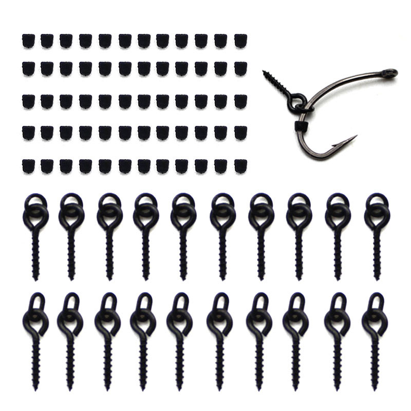 50PCS Hook S Beads Carp Fishing Accessories Stoper 20PCS Boi