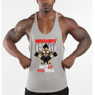 Fitness Stringer Tank Top Mens Muscle Sleeveless Tanktop Wor
