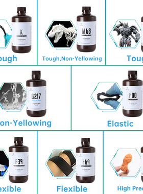 Resione 1KG ABS Like Tough 3d Printer UV Resin Photopolymer
