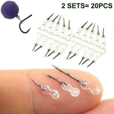 20pcs Metal Bait Spike Carp Fishing Accessories Bait Sting B