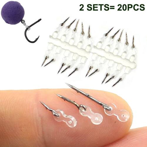 20pcs Metal Bait Spike Carp Fishing Accessories Bait Sting B