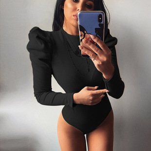 Women Sexy Bodysuit 2023 Bodycon Winter Casual Solid Spring