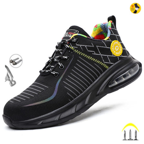 Work Boots Safety Steel Toe Shoes For Men Women Orthopedic W