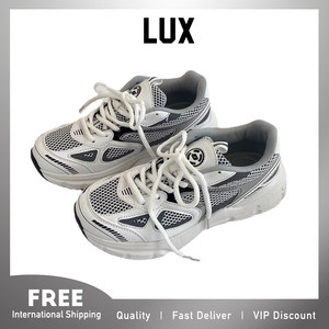 LUX Vintage Style Running Shoes for Men Chic Design White Le