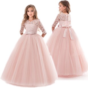 Teenage Girls Dress Summer Children's Clothing Party Elegant
