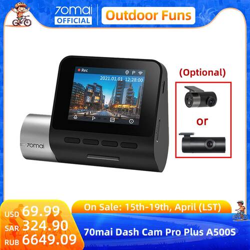 70mai Dash Cam Pro Plus A500S 1944P ADAS GPS Camera 70mai Fr