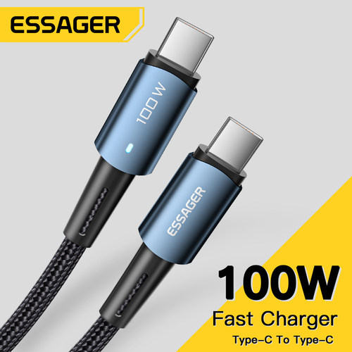 Essager USB C To USB C Cable PD100W 60W Fast Charge Mobile C