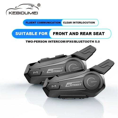 Bluetooth Motorcycle Intercom Helmet Headset For 2 Rider 100