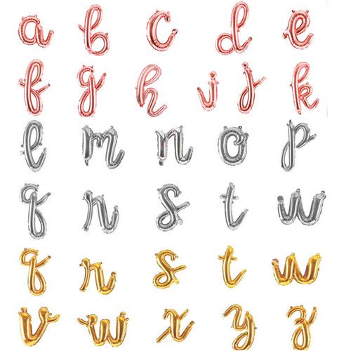 Letters Symbols Balloons Customize Phrase Words Foil Balloon