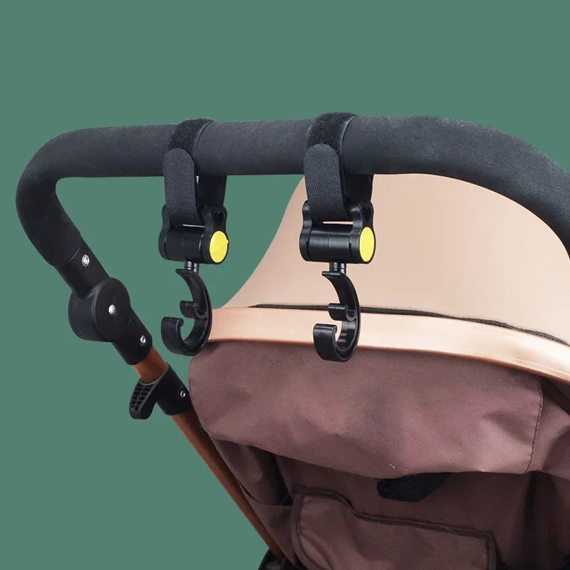 2pcs of Stroller Hook Baby Stroller Rotating 360 Diaper Bag