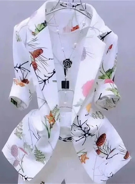 Summee 2022Thin Western-Style Suit Jacket Women's Cardigan O