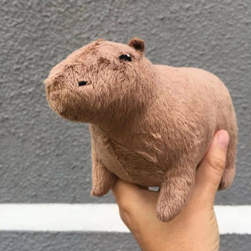 Simulation Capybara Plush Toy Cute Capybara Plushie Fluffy C