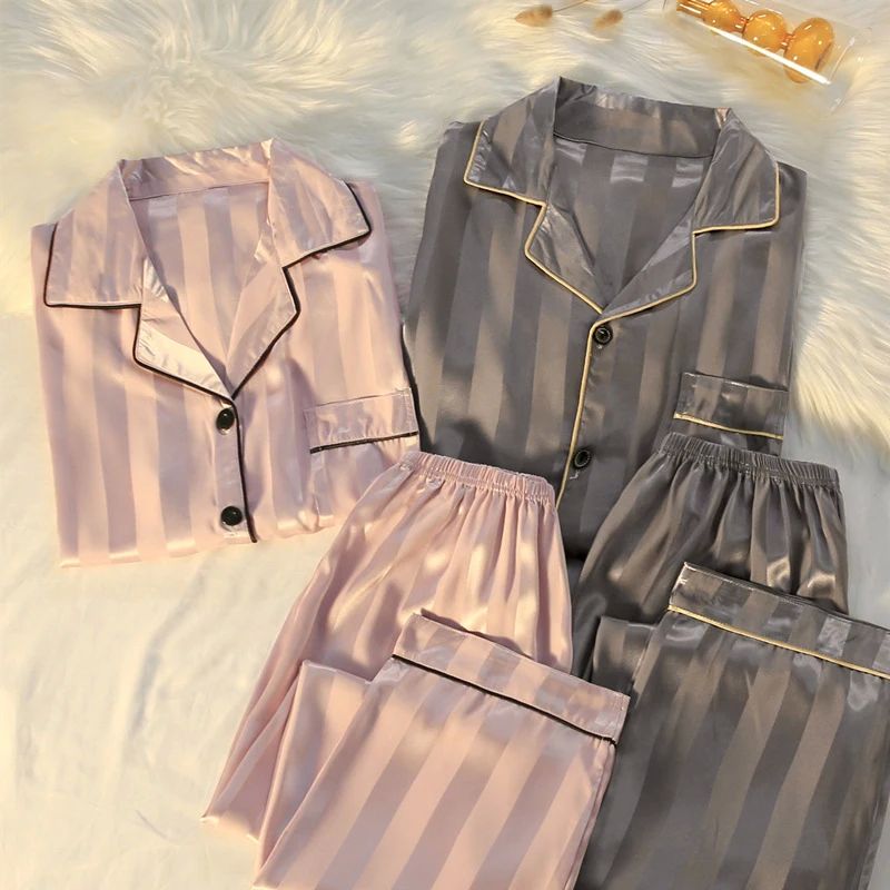 Pajamas Sets High-quality Light Luxury Silk Women's Pajama S