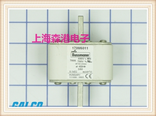 保險絲 現(xiàn)貨全新170M6011 690V 700A低壓熔斷器 底座