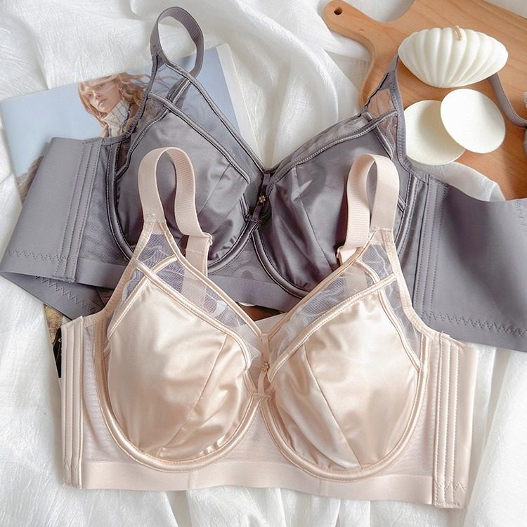 正品缎面无痕内衣软钢圈CD杯上托