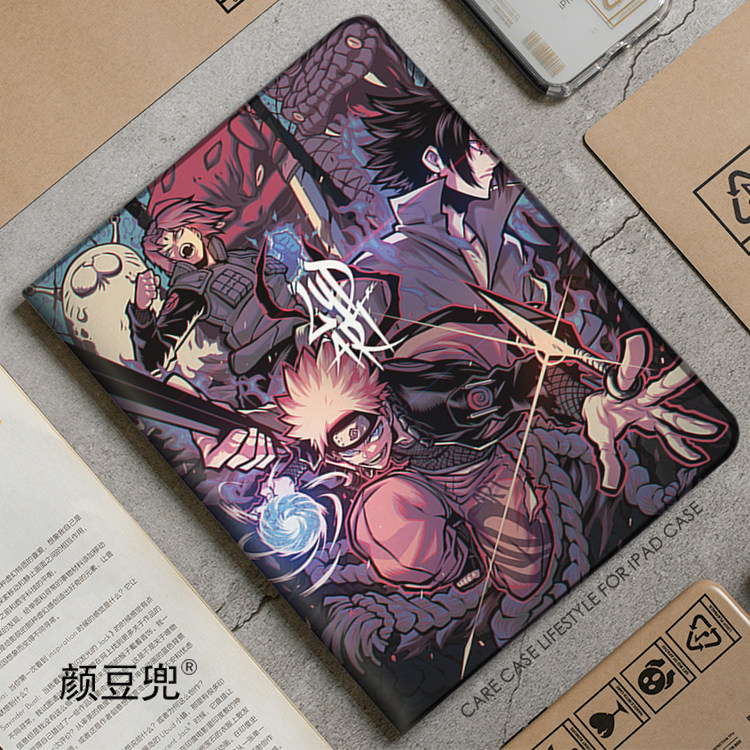 火影忍者 鸣人佐助ipad10.2适用air3/4/5第十代10.9保护套matepad pro11笔槽mini5/6小米5pro动漫荣耀V8Pro软