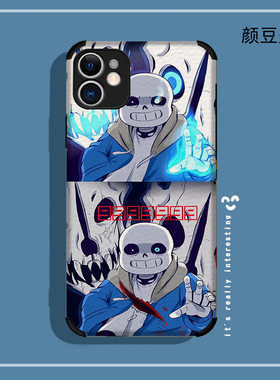 sans传说之下手机壳iPhone11适用12 Pro苹果XS MAXR动漫8P红米K40