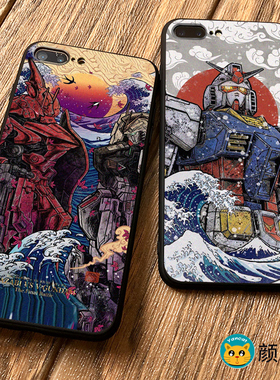 高达XR浮世绘11PRO适用苹果XS MAX手机壳8P40华为mate30机动战士9