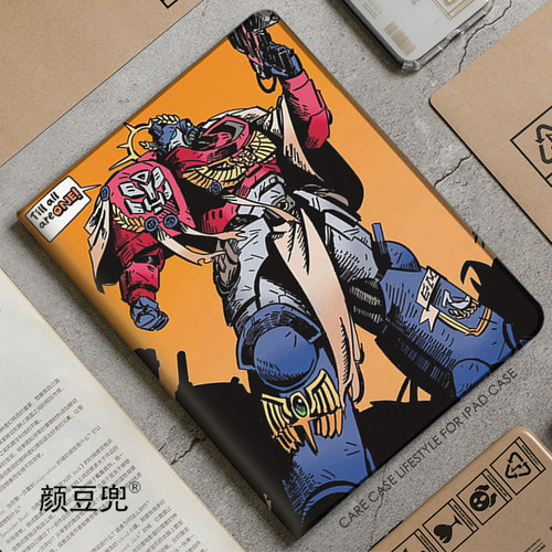 战锤40k 枪星际战士 军团ipad10.2适用于air7 5/6第十11代10.9保护套matepad pro11笔槽mini56小米6 7华为Air