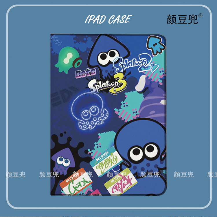 Splatoon喷射战士 ipad10.2适用于air4/5保护套matepad pro11 Air3笔槽mini5/6小米5/6pro12.9荣耀V7/8华为M6