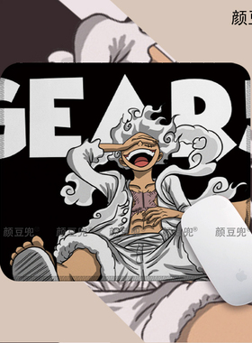 海贼王路飞尼卡五档动漫周边办公桌桌垫鼠标垫锁边鼠标垫硅胶防滑