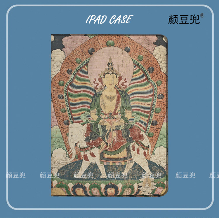普贤菩萨 吉菩萨 ipad10.2适用于air4/5保护套matepad pro 11 Air3笔槽mini5/6小米6pro12.9荣耀V8pro华为M6
