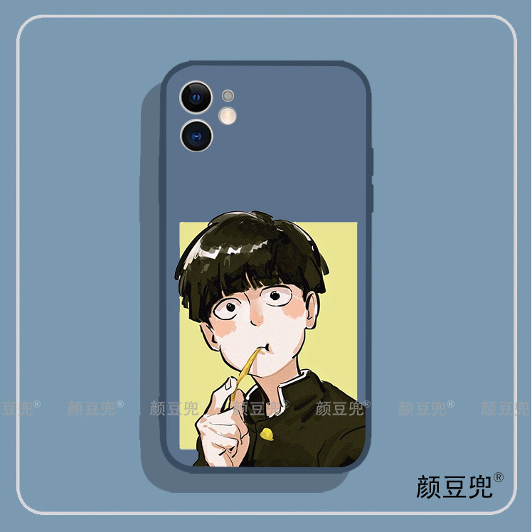 灵能百分百100影山茂夫手机壳12适用iphone13PRO苹果14xsmaxr红米K50一加9小米13 IQOO8动漫8Plu硅胶软11Pro