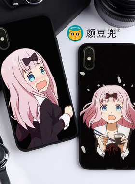 藤原千花11PRO适用XR苹果XSMAX手机壳8P40华为mate30辉夜大小姐7P