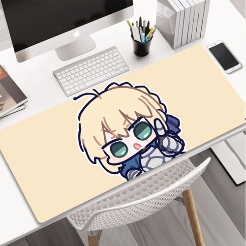 FATE吾王FGO SABER阿尔托莉 动漫周边 鼠标垫大号办公桌垫鼠标垫