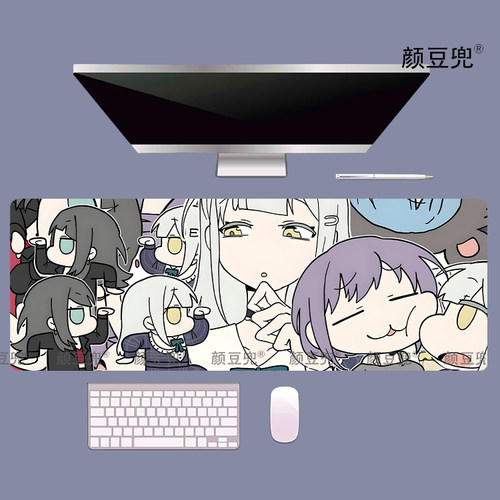 若叶睦BanG Dream! It's MyGO鼠标垫大号办公桌垫鼠标垫锁边 硅胶