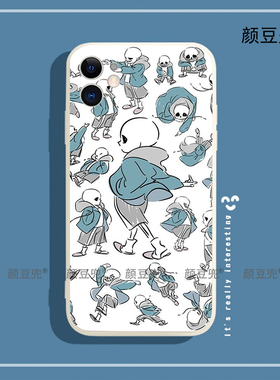 sans传说之下手机壳iPhone11适用12 Pro苹果XS MAXR硅胶8P红米K40