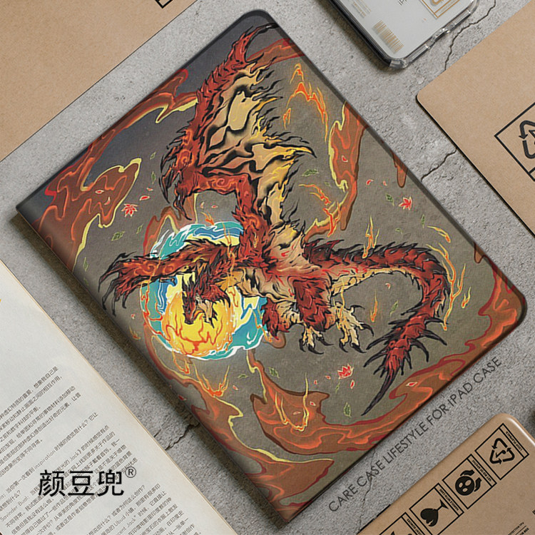 怪物猎人 雄火龙ipad10.2适用于air4 5/6第十代10.9保护套matepad pro11 Air3笔槽mini5/6/7小米6/7pro红米se