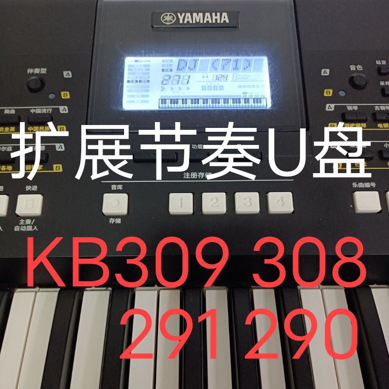 雅马哈电子琴KB290KB291KB308KB309/E453E463节奏音色扩展包