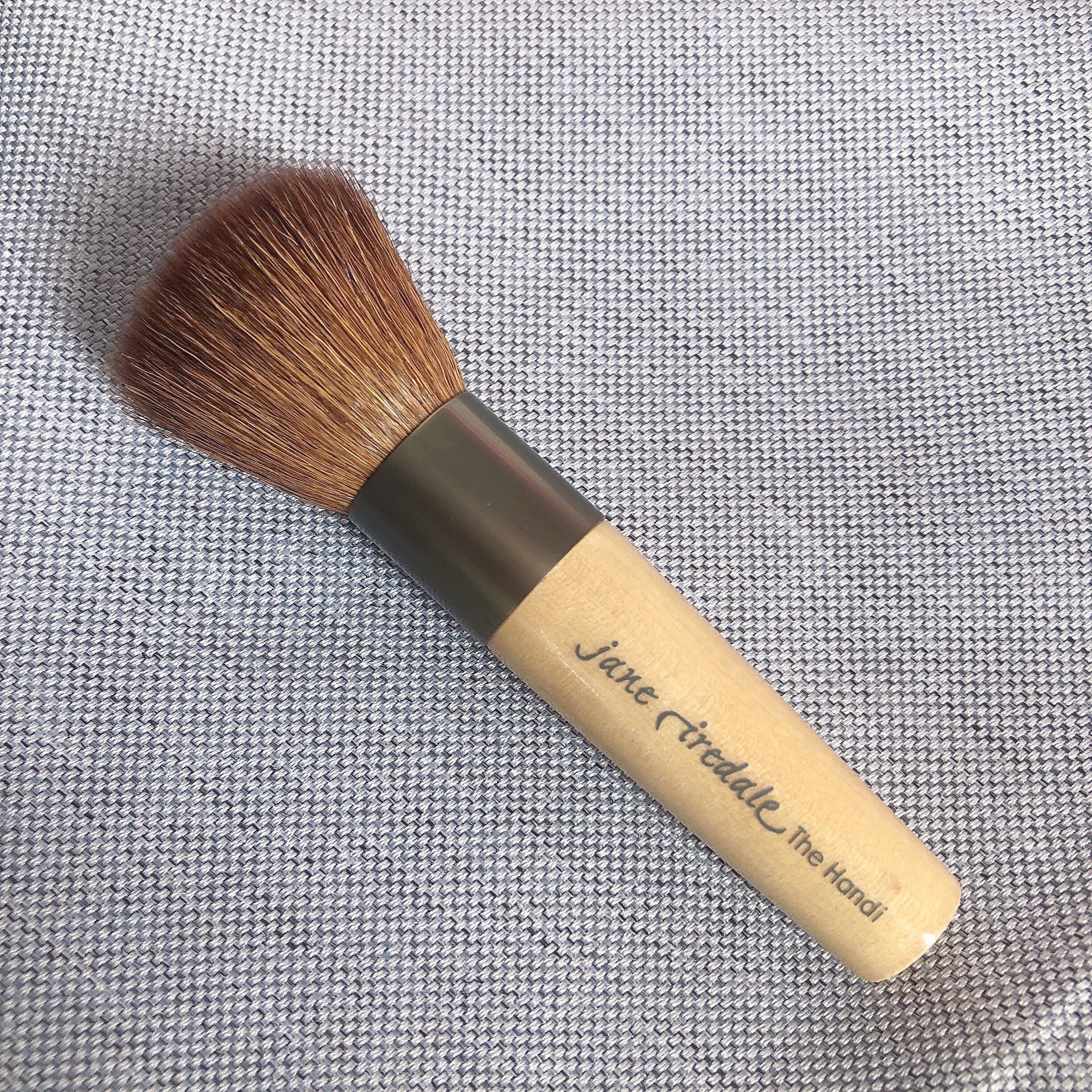 美国Jane Iredale珍爱芮德粉饼刷平头刷柔软舒适老款超细动物毛