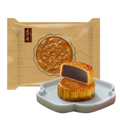 五芳斋广式月饼散饼中秋玫瑰豆沙