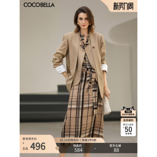 OL休闲外套SI3223 女通勤26新款 假两件西装 COCOBELLA高智感时尚