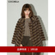COCOBELLA奢华质感毛绒仿貂绒大衣环保皮草外套FU3007 3件5折