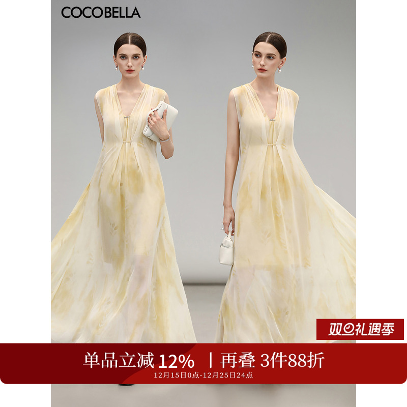 COCOBELLA花卉植物大摆连衣裙