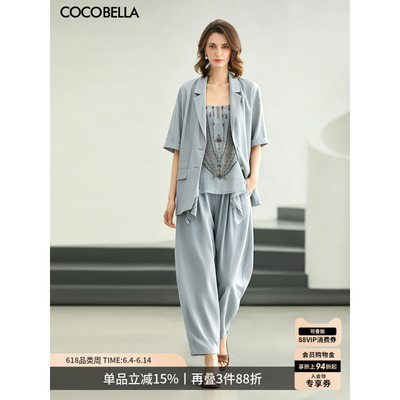 COCOBELLA透气遮胯休闲裤
