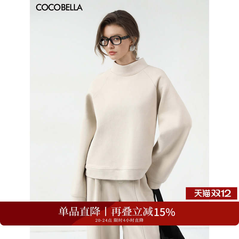 COCOBELLA温暖蓄热半高领卫衣
